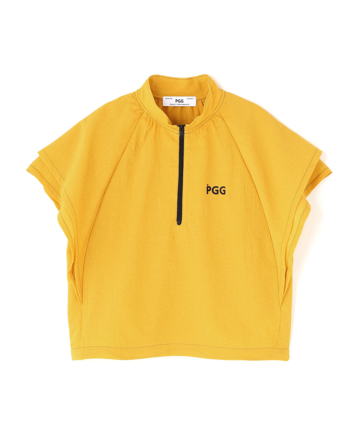 【PGG】【直営店舗&公式オンライン限定】シエスタタフタフリル袖ハーフジップカットソー (LADIES)