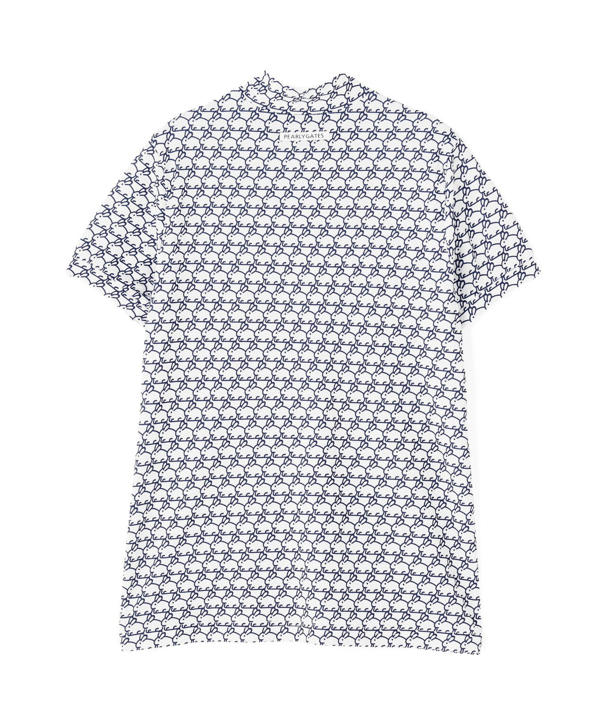 2WAYトリコット半袖ハイネックカットソー <もちうさぎ柄> (WOMENS)