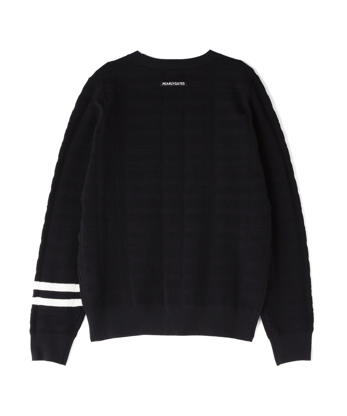 14G地柄ジャガードクルーネックニットプルオーバー (WOMENS)