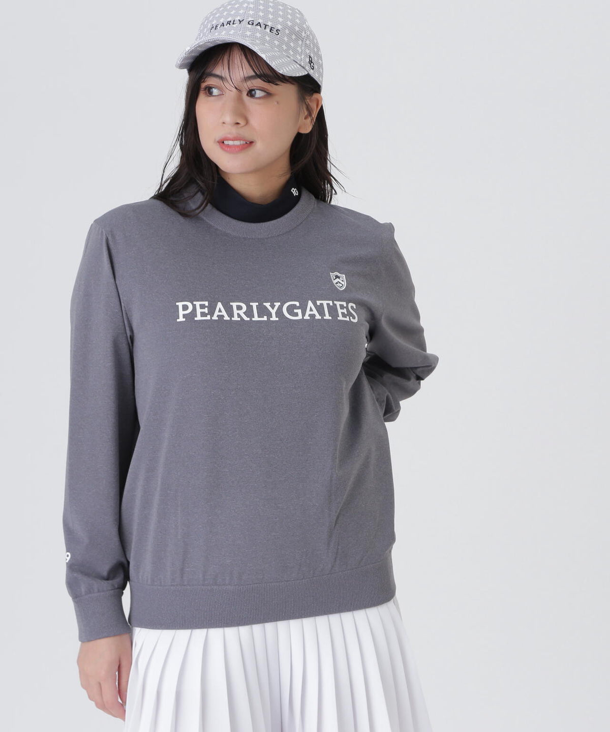 Pyヤーンベア天竺クルーネックニットプルオーバー (WOMENS)