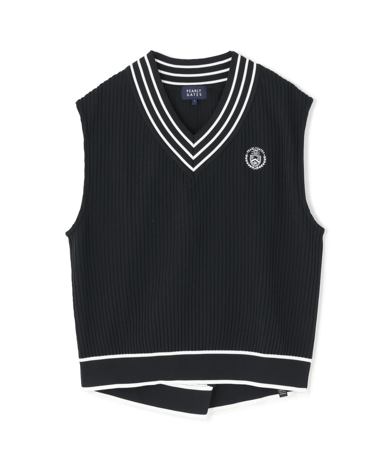 14GWJQ針抜きVネックニットベスト (WOMENS)
