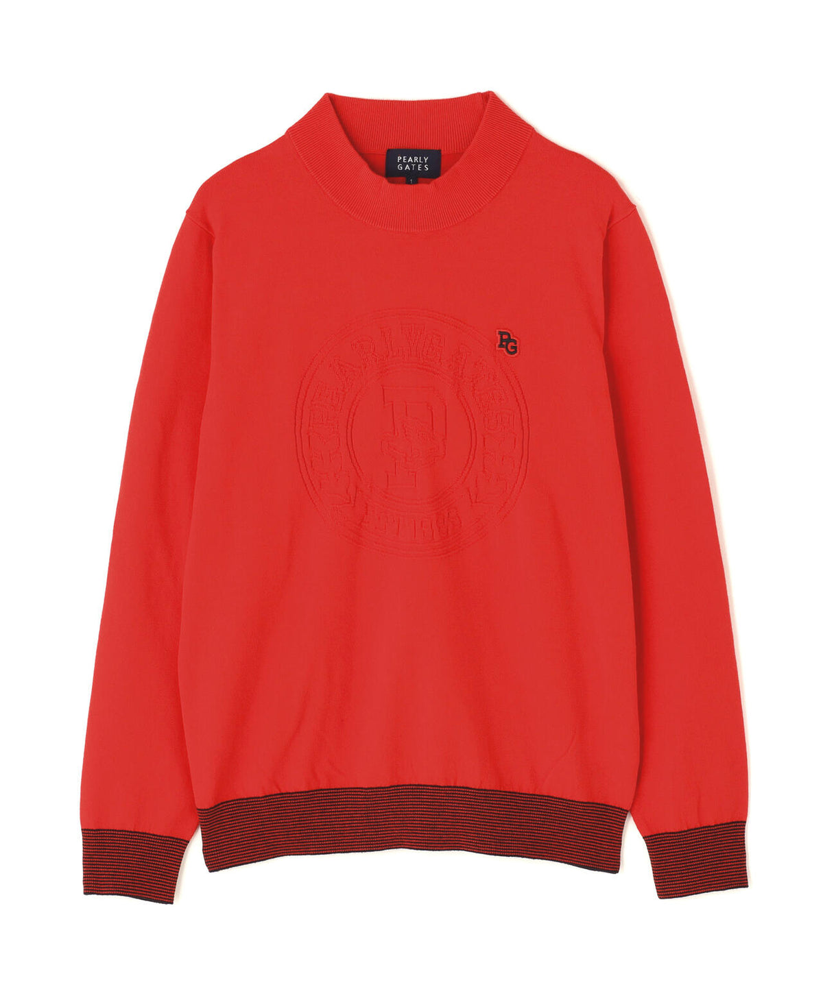 14G天竺カシミヤタッチモックネックニットプルオーバー (WOMENS)