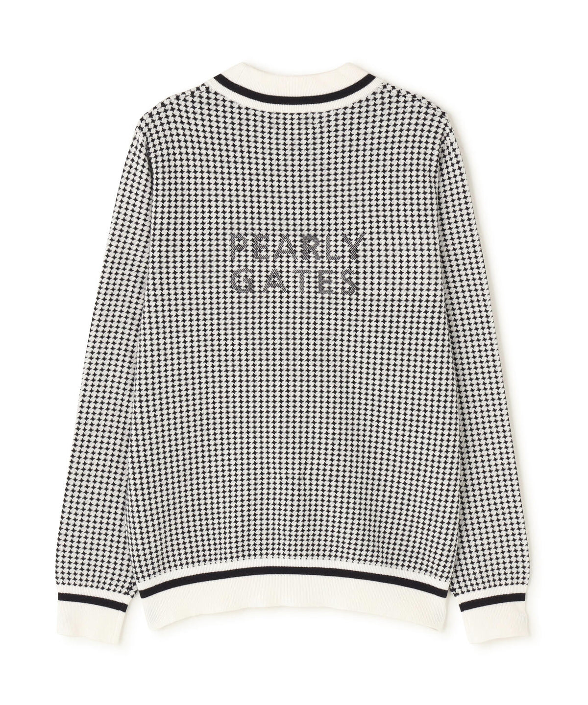 14G天竺カシミヤタッチモックネックニットプルオーバー <手裏剣千鳥> (WOMENS)