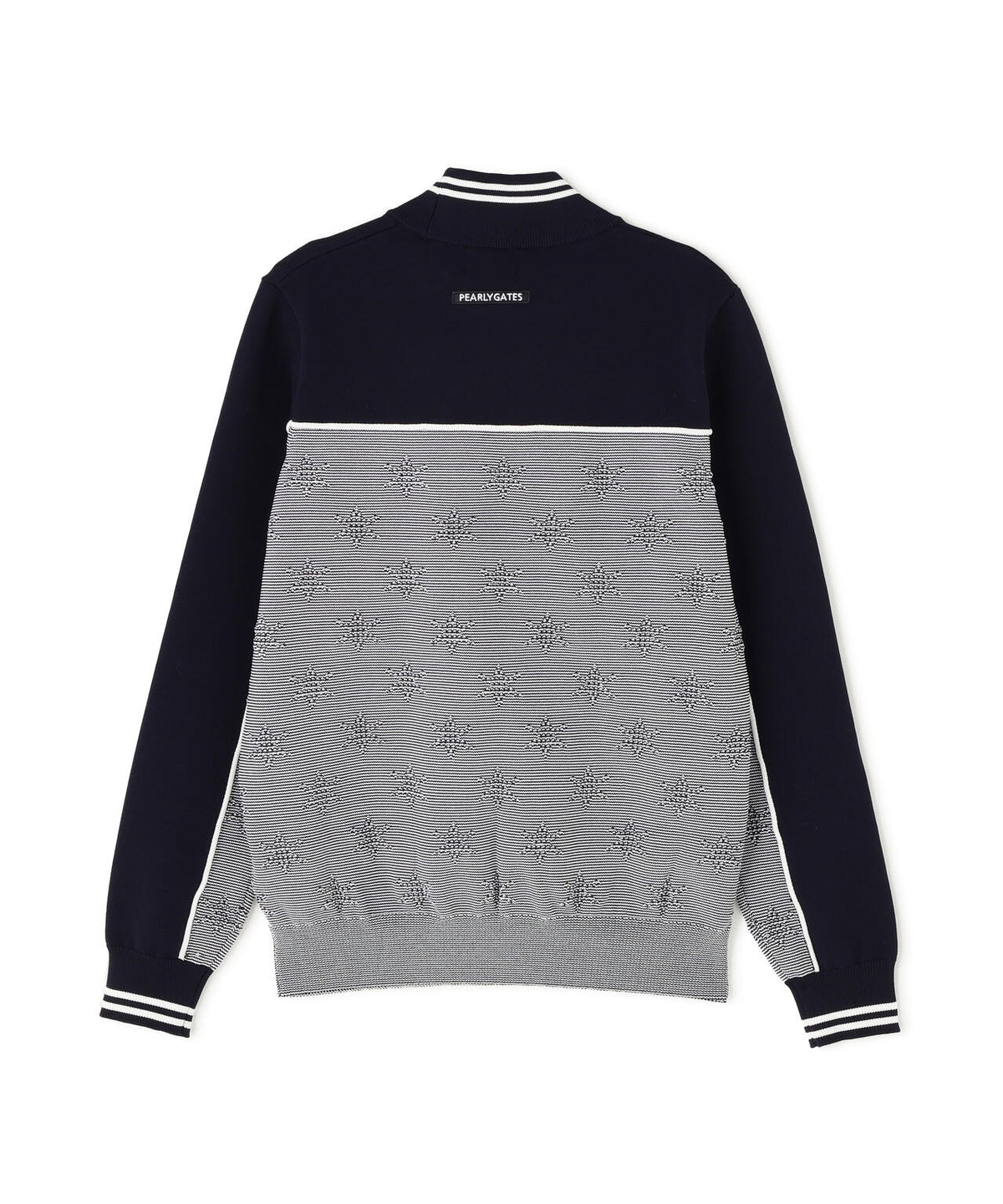 星柄部分ジャガードハイネックニットプルオーバー (WOMENS)