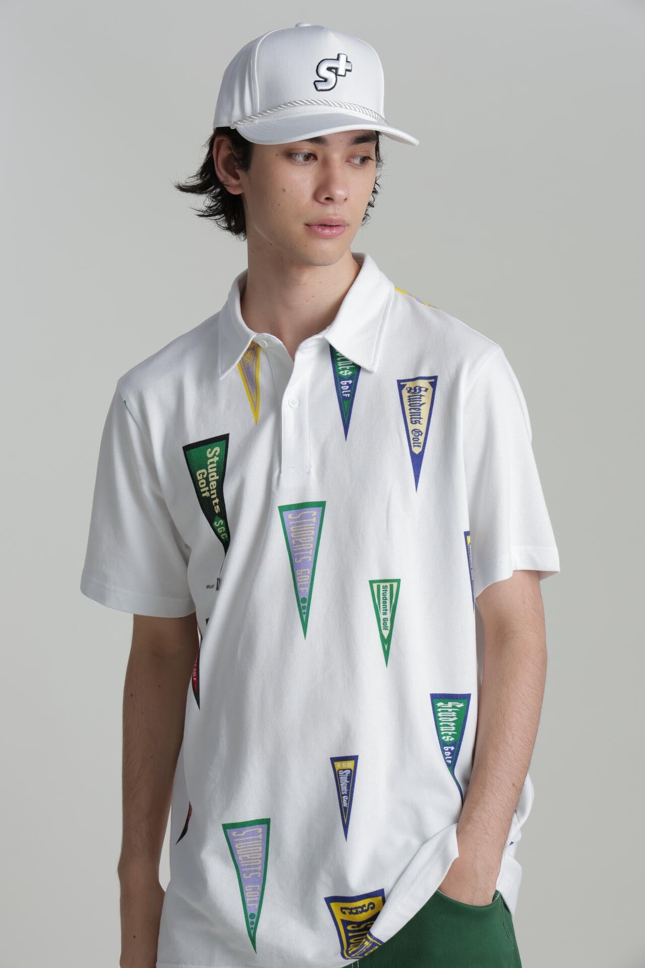 【Students Golf】ハリスピケ 半袖ポロシャツ