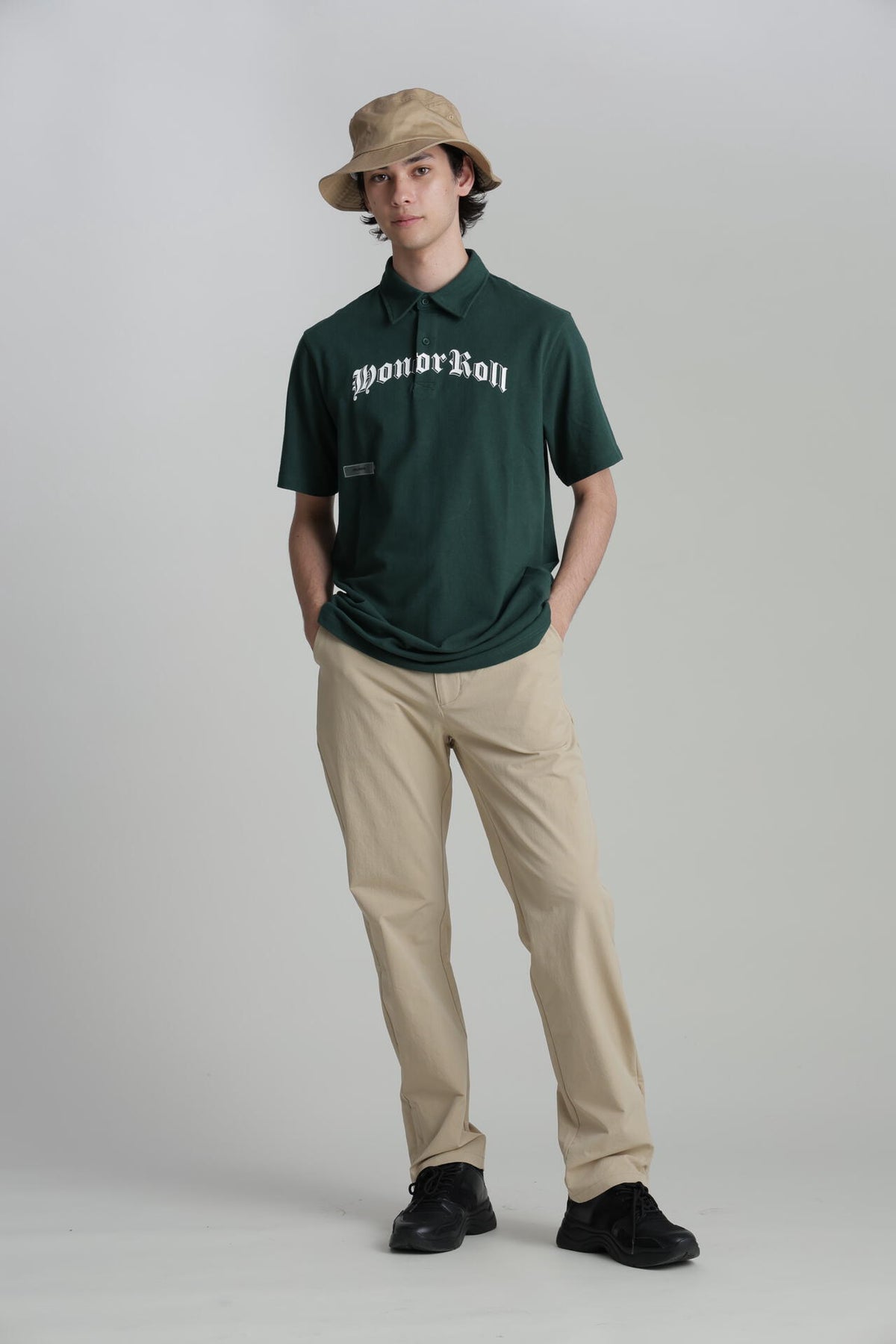 【Students Golf】プレストンピケ 半袖ポロシャツ