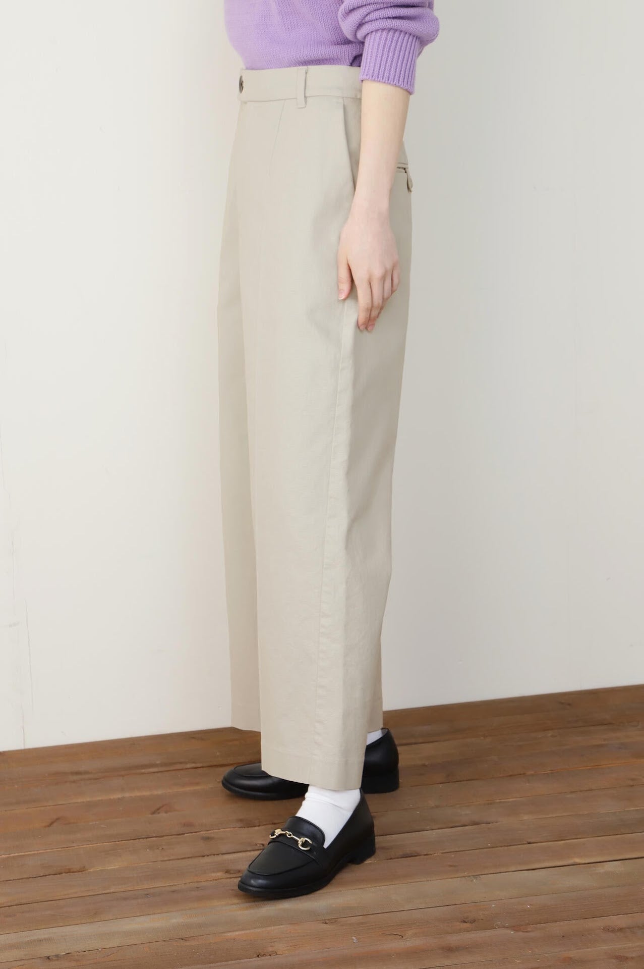 コットンセミワイドパンツ