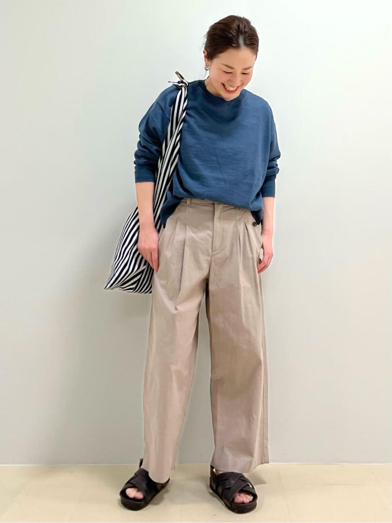 ドビーストレッチクロップドパンツ