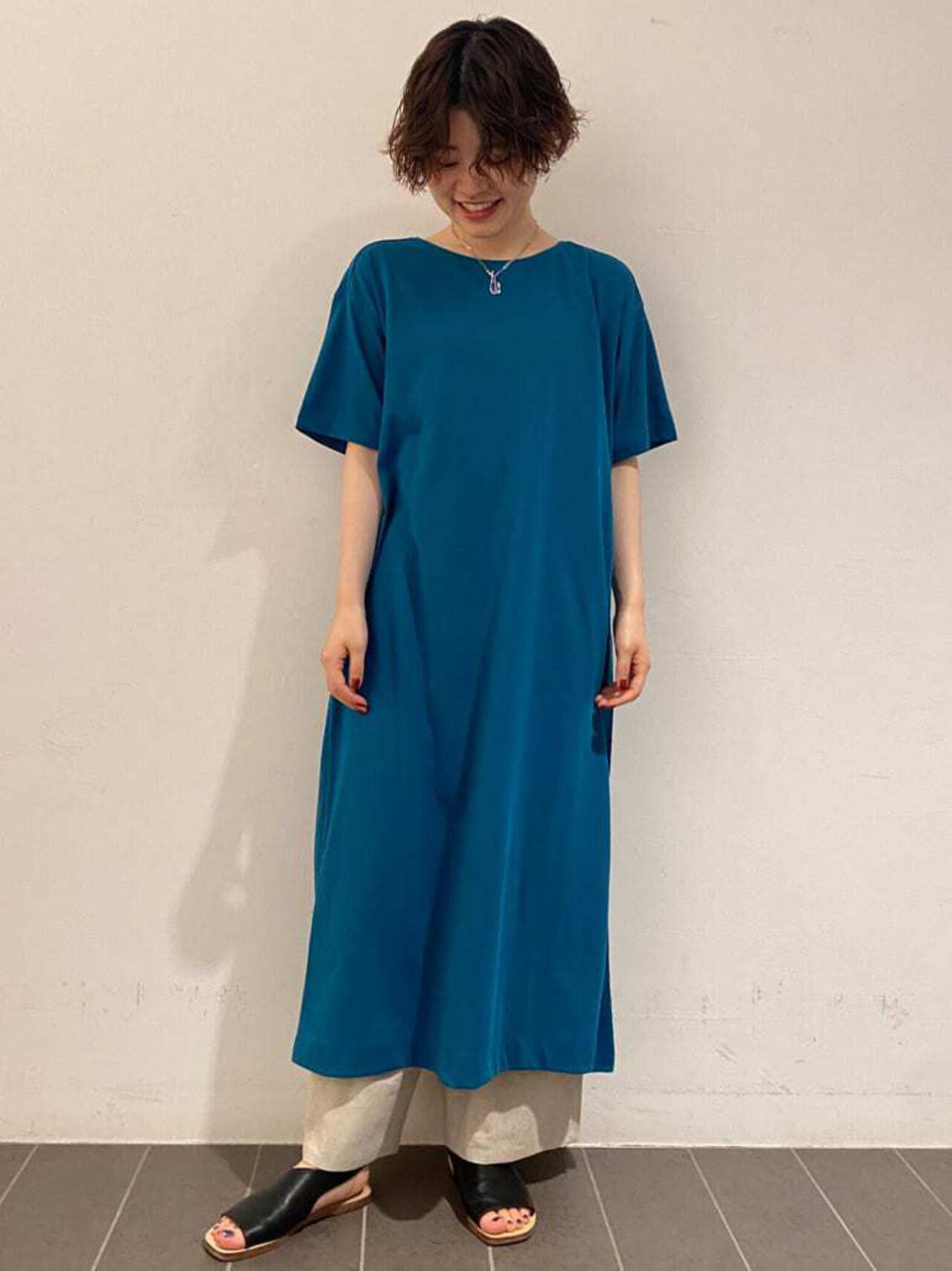麻混ワイドパンツ