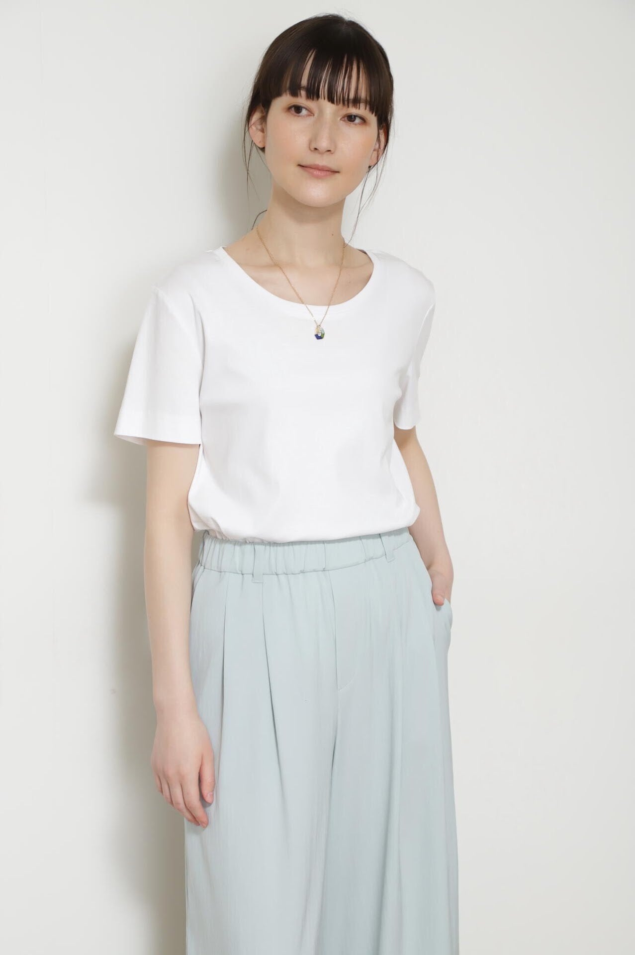 オーガニックコットンスムース半袖Tシャツ