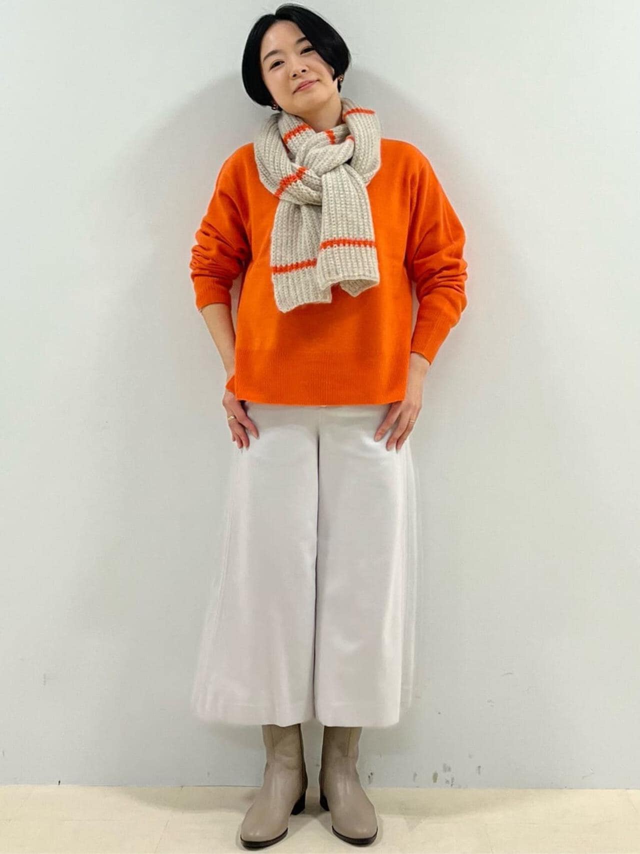 セミ梳毛ツイルパンツ(オフィシャルサイト限定”丈長めあり”)
