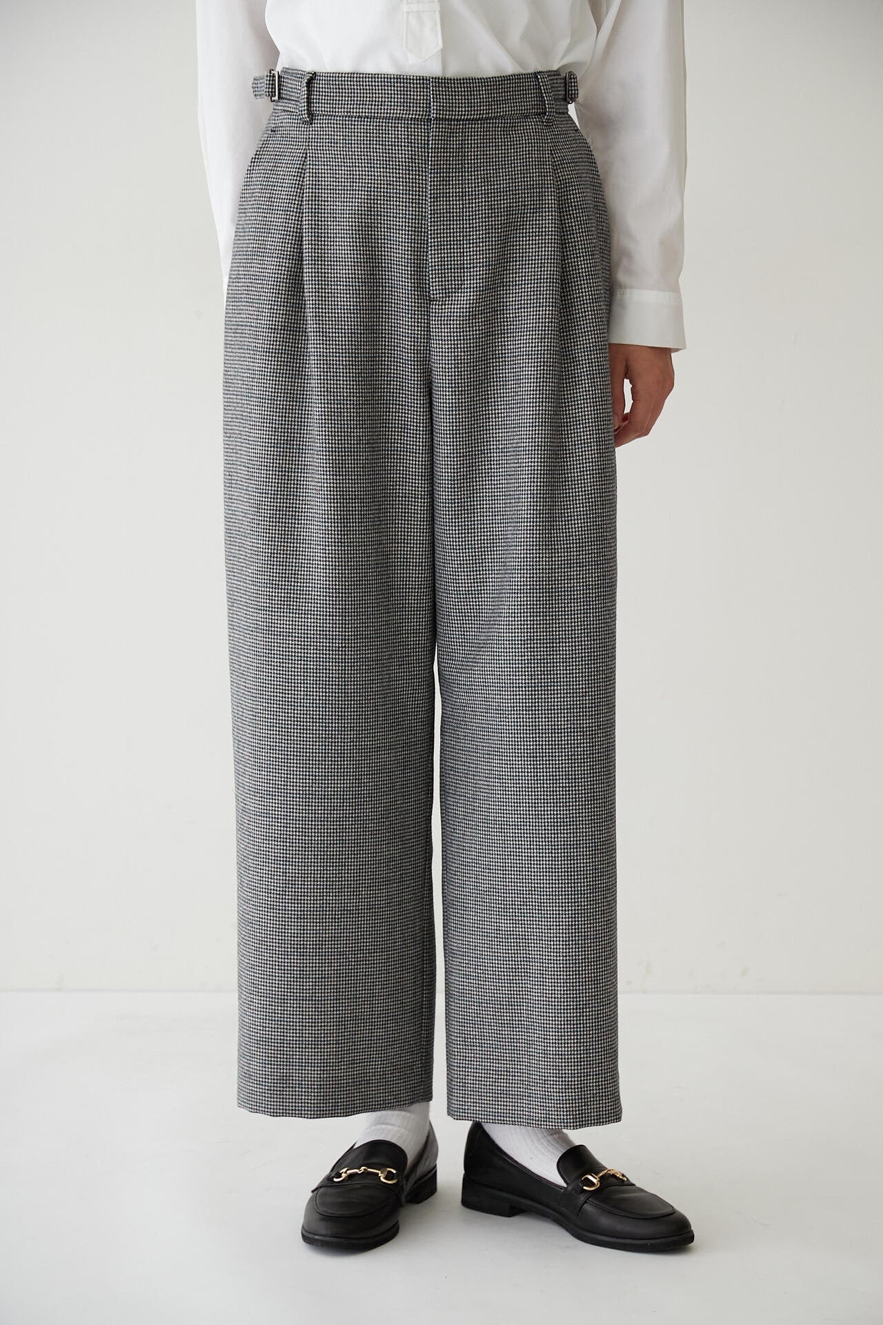 千鳥チェックセミワイドパンツ(オフィシャルサイト限定”丈長めあり”)
