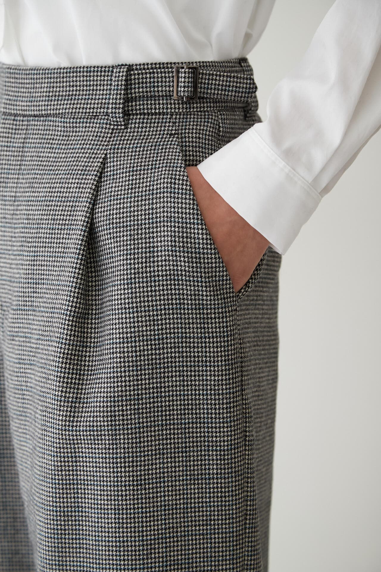 千鳥チェックセミワイドパンツ(オフィシャルサイト限定”丈長めあり”)