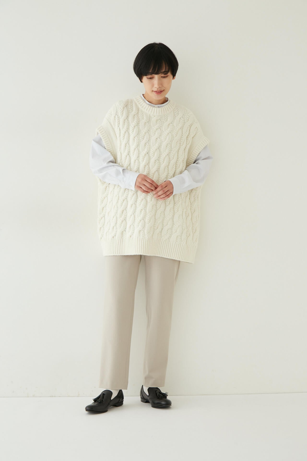 <Coco size>2WAYスリムストレートパンツ