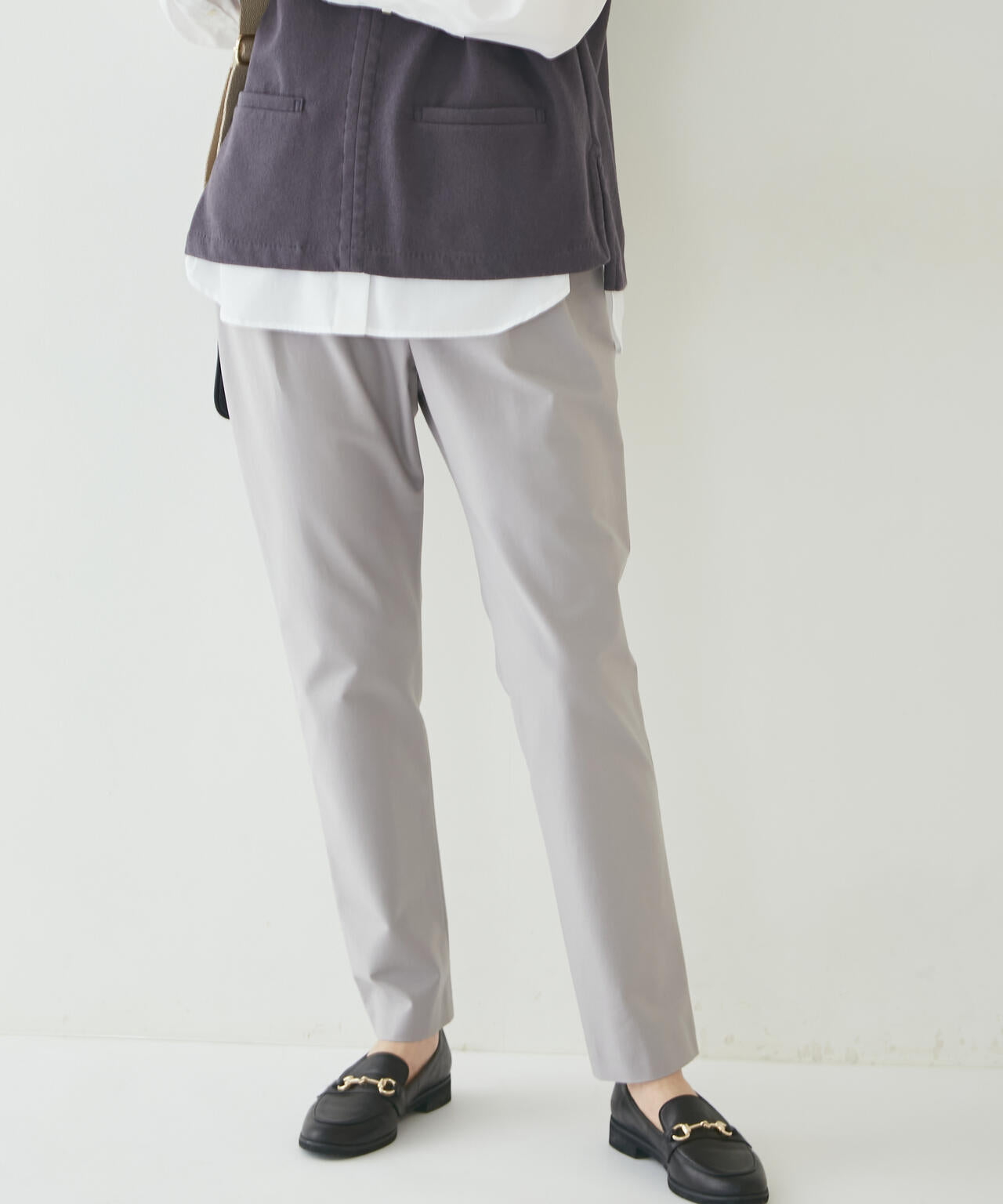 2WAYストレッチスリムテーパードパンツ