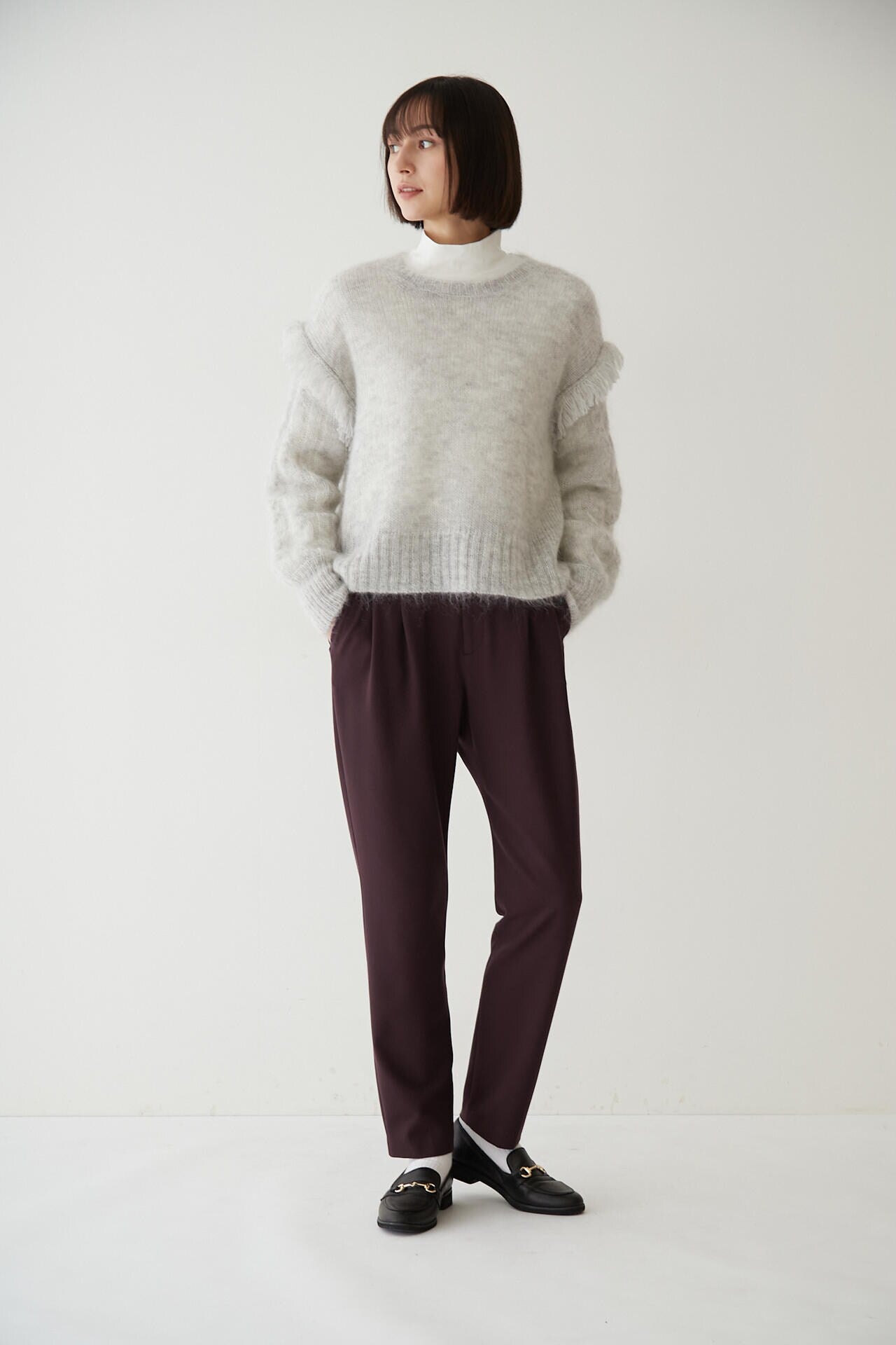 2WAYストレッチスリムテーパードパンツ