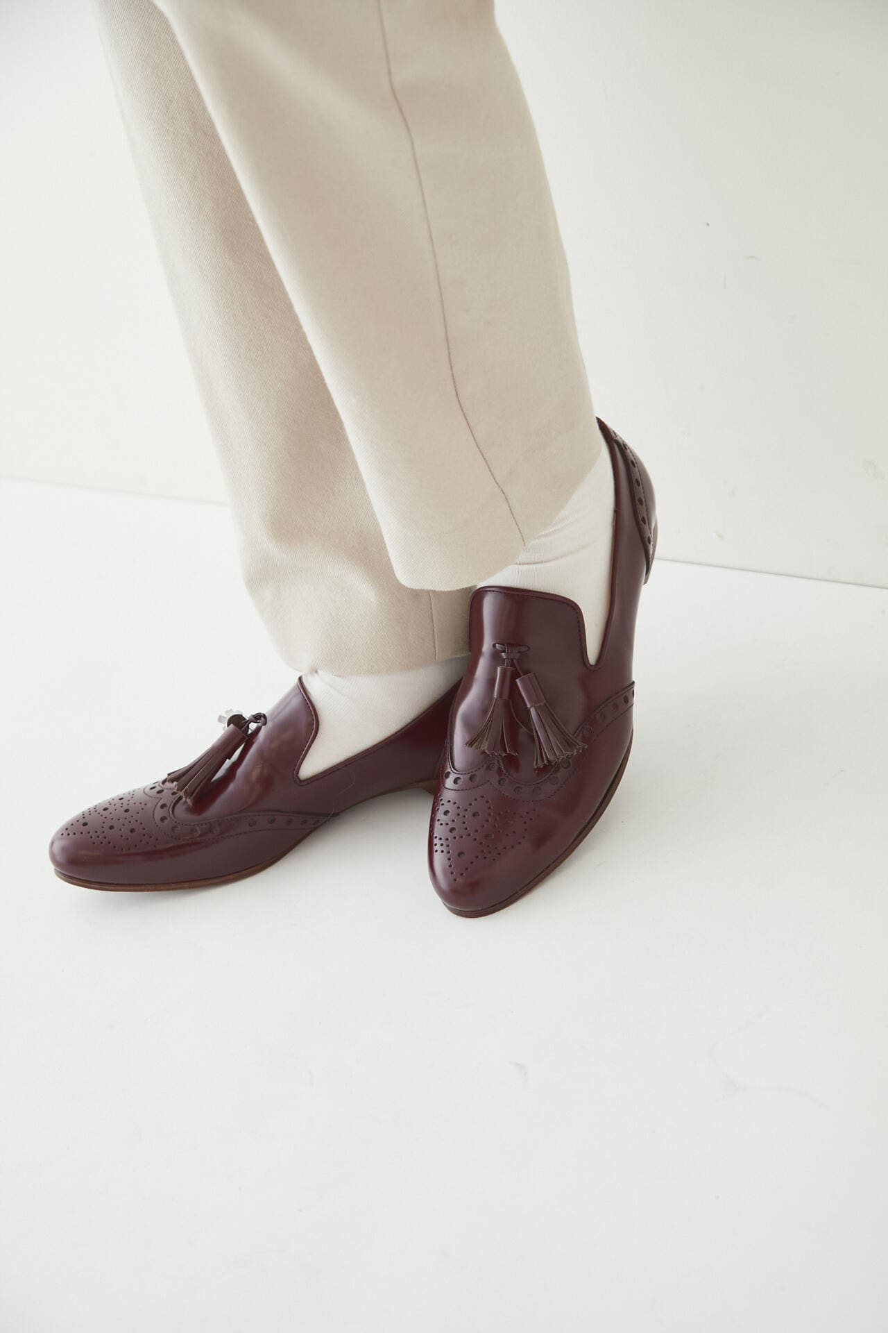 【chausser ショセ】ウィングタッセルローファー chausser】ウィングタッセルローファー | human woman