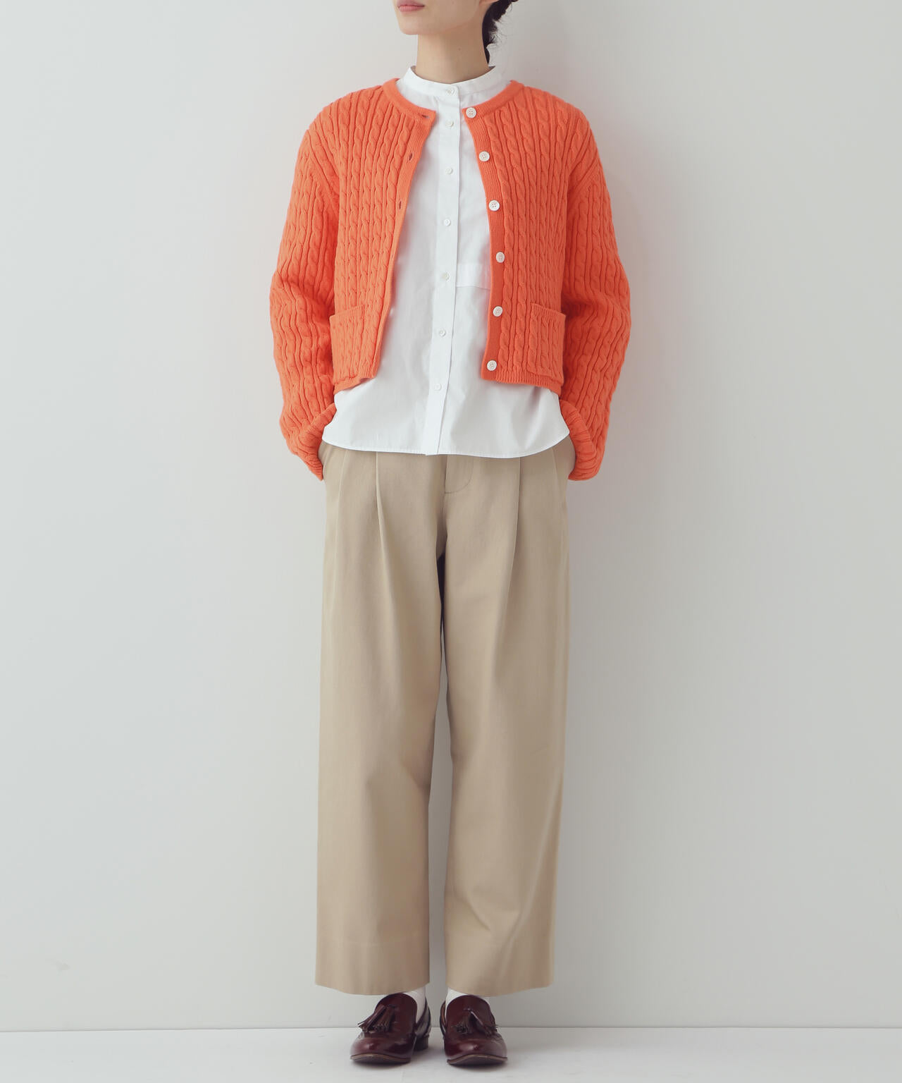 【WEB限定サイズ】ワイドテーパードチノパンツ