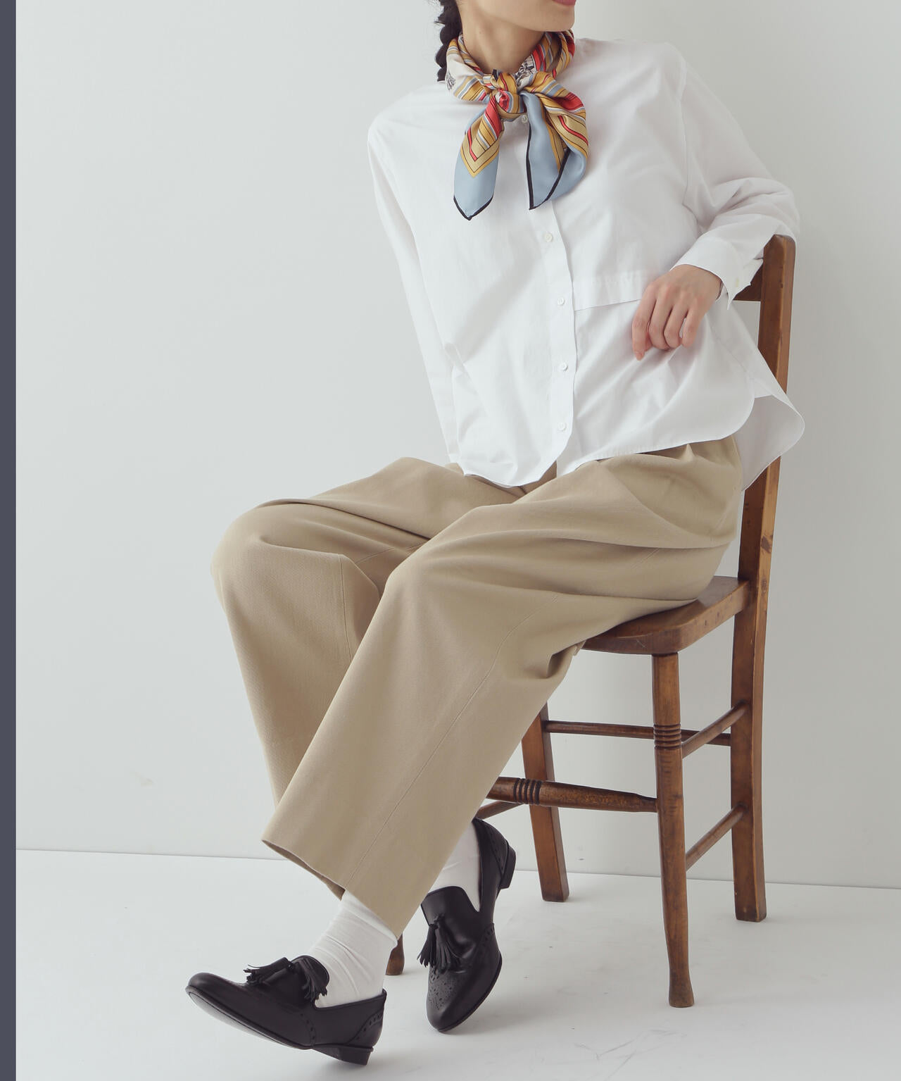 【WEB限定サイズ】ワイドテーパードチノパンツ