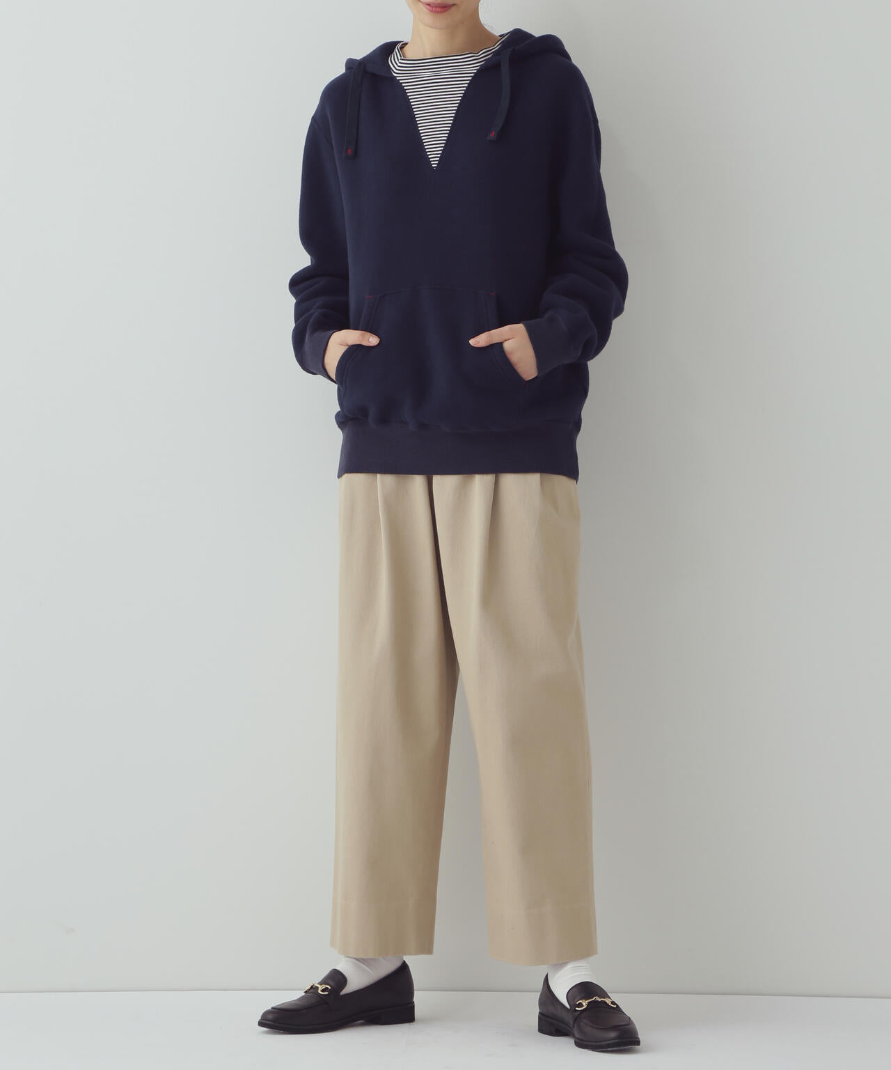 【WEB限定サイズ】ワイドテーパードチノパンツ