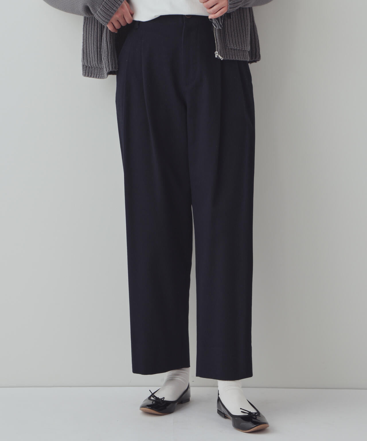 【WEB限定サイズ】ワイドテーパードチノパンツ