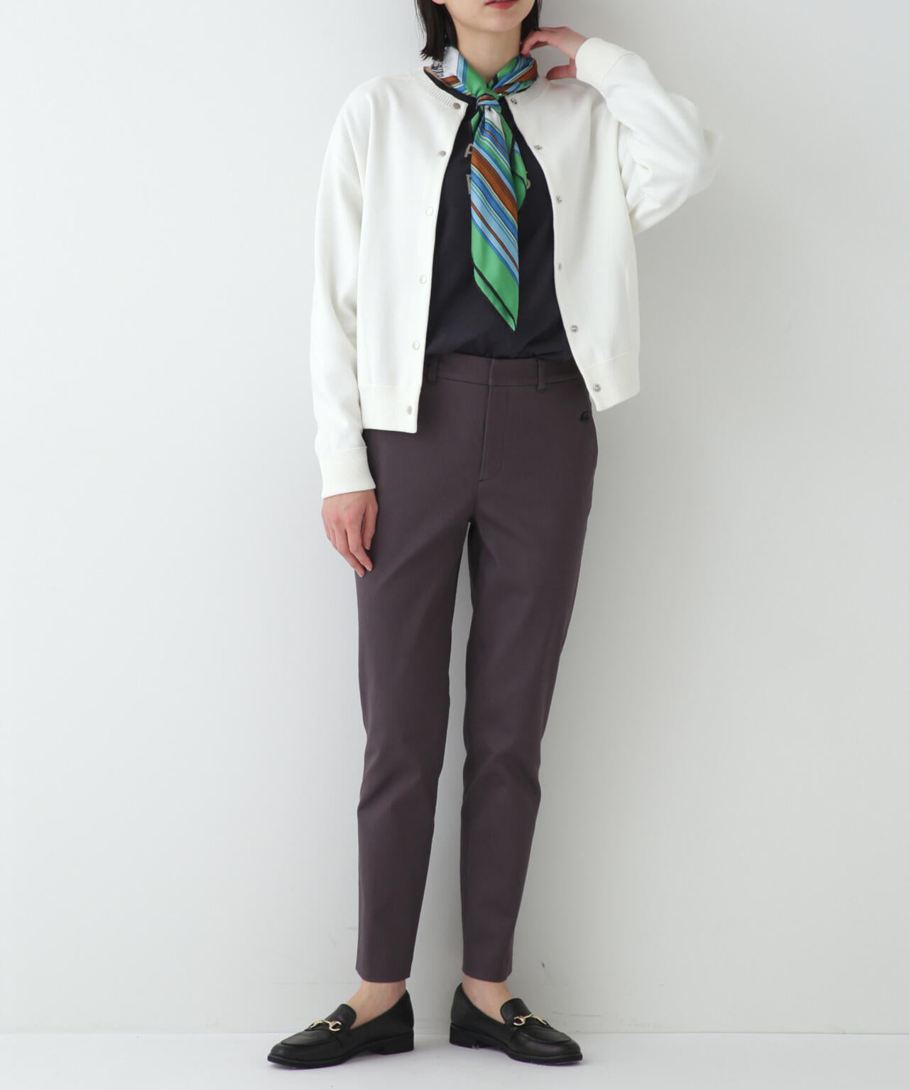 ピケストレッチパンツ(オフィシャルサイト限定”丈長めあり”)