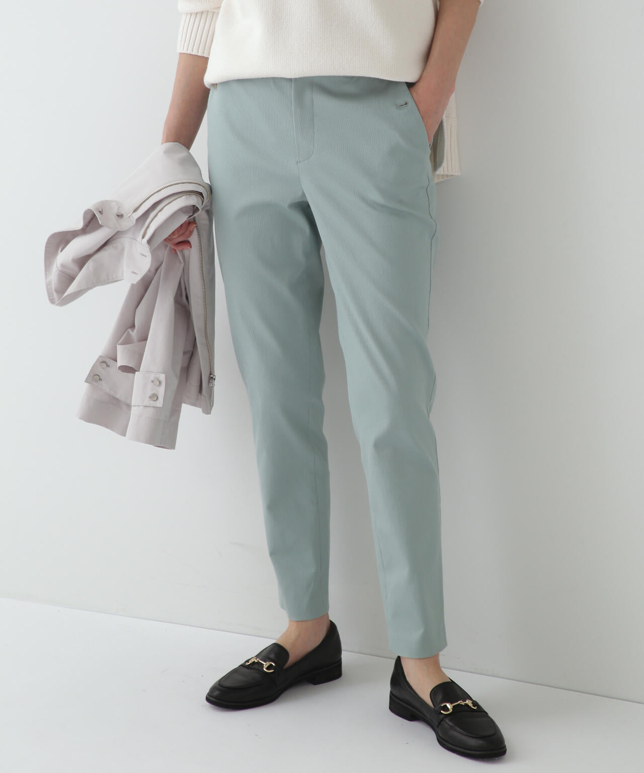 ピケストレッチパンツ(オフィシャルサイト限定”丈長めあり”)