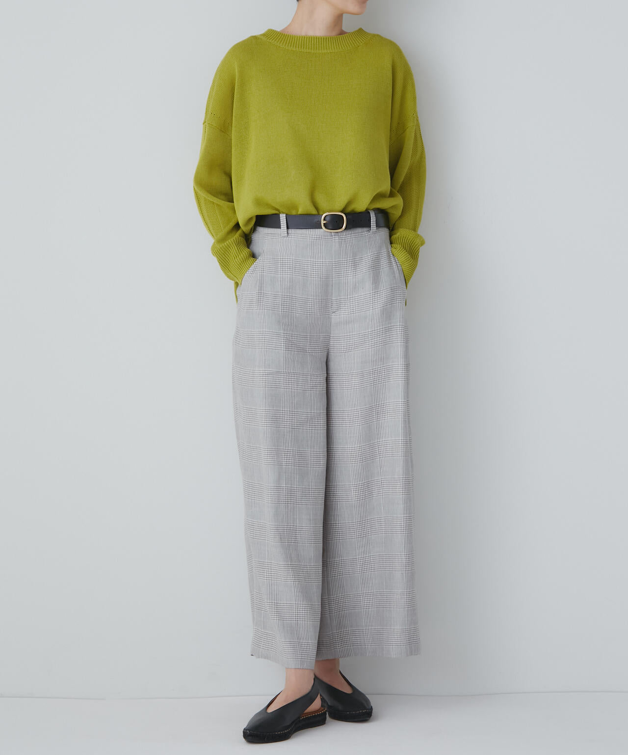【WEB限定サイズ】PEレーヨンリネンセミワイドパンツ