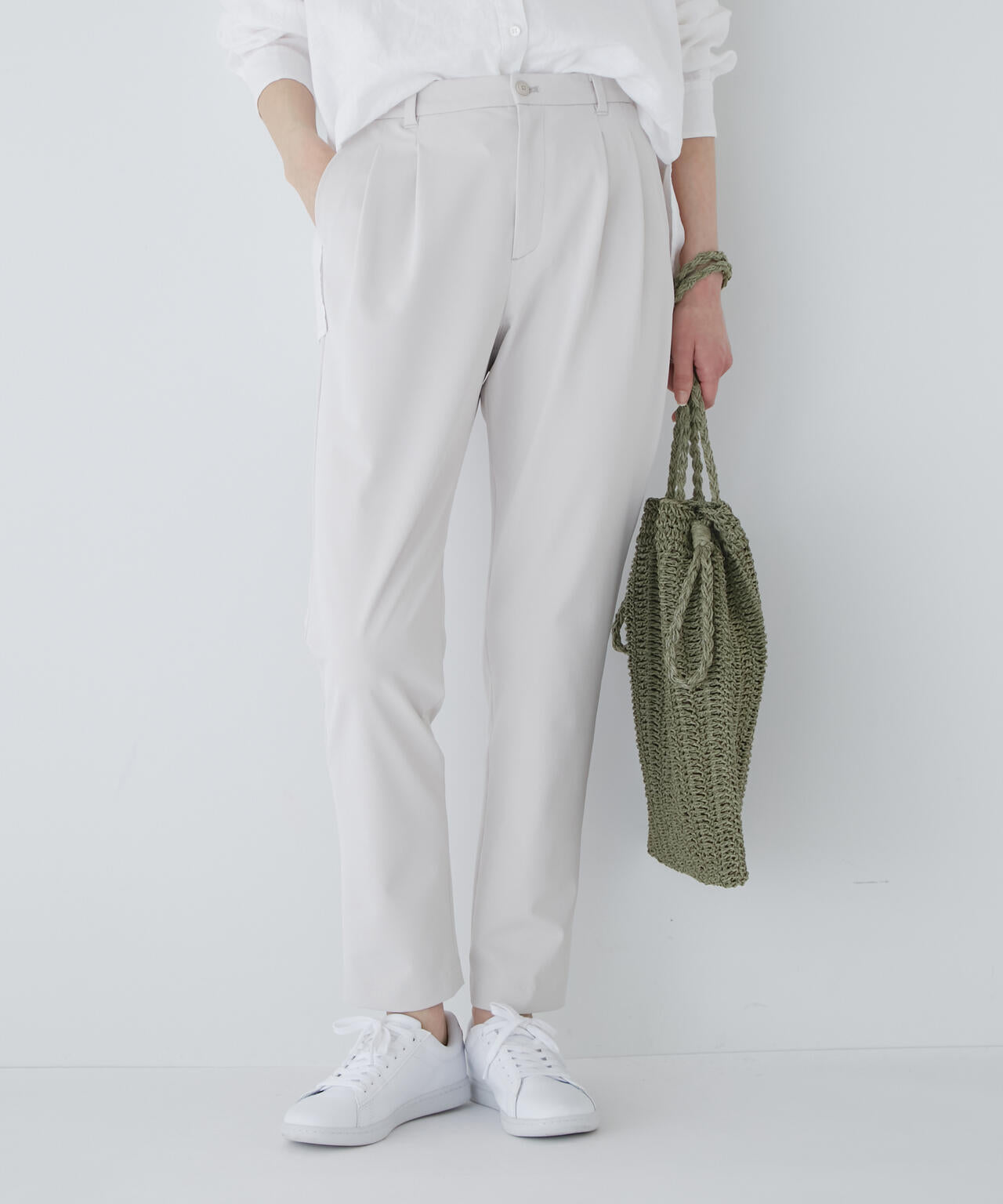 【WEB限定サイズ】2WAYスリムテーパードパンツ