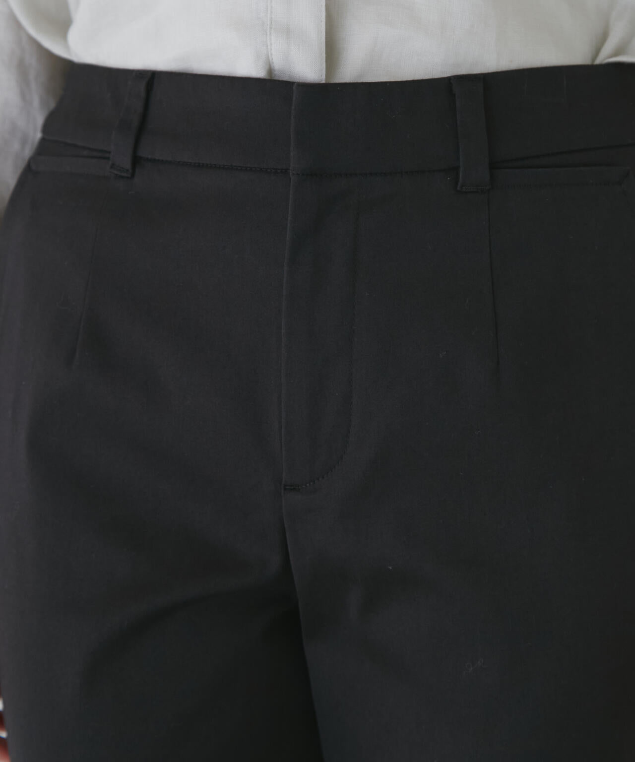 【WEB限定サイズ】サテンストレッチスリムパンツ