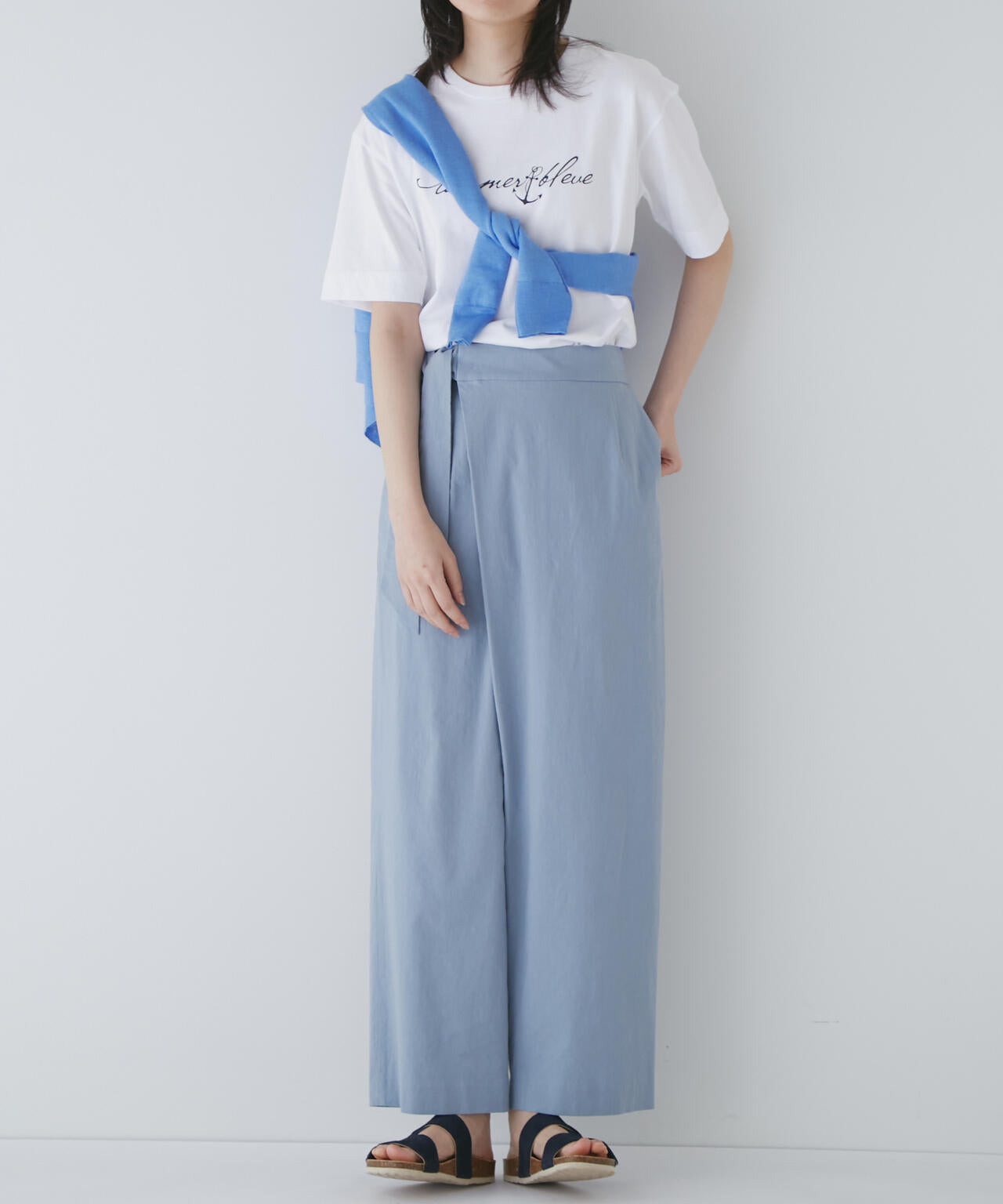 【WEB限定サイズ】ラップ風パンツ