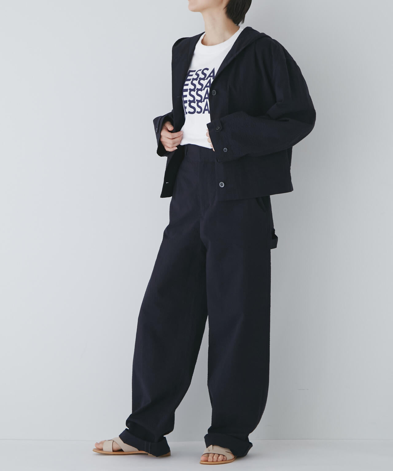 【WEB限定サイズ】【菊池亜希子×LEE】コラボペインターパンツ