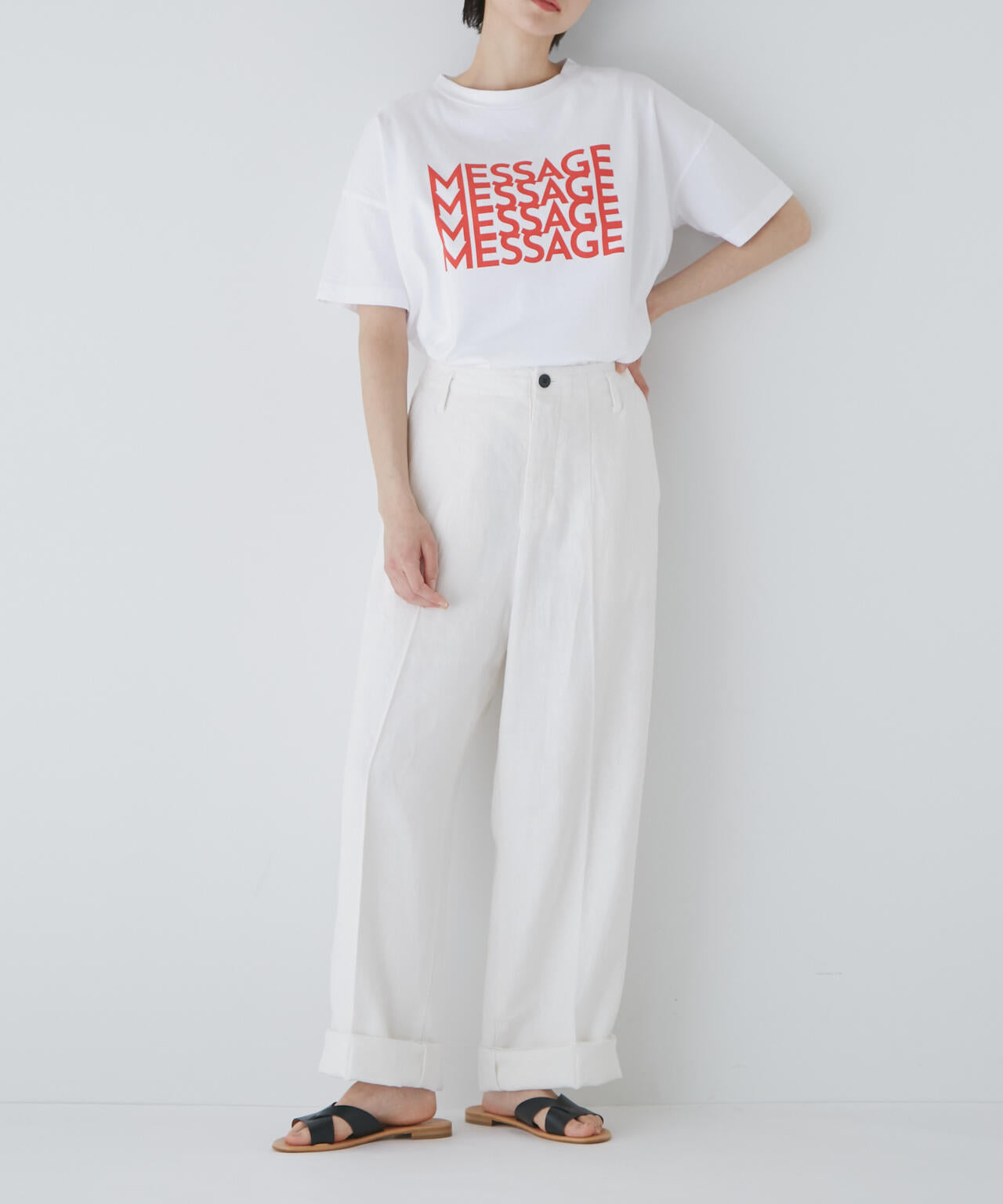 【WEB限定サイズ】【菊池亜希子×LEE】コラボペインターパンツ