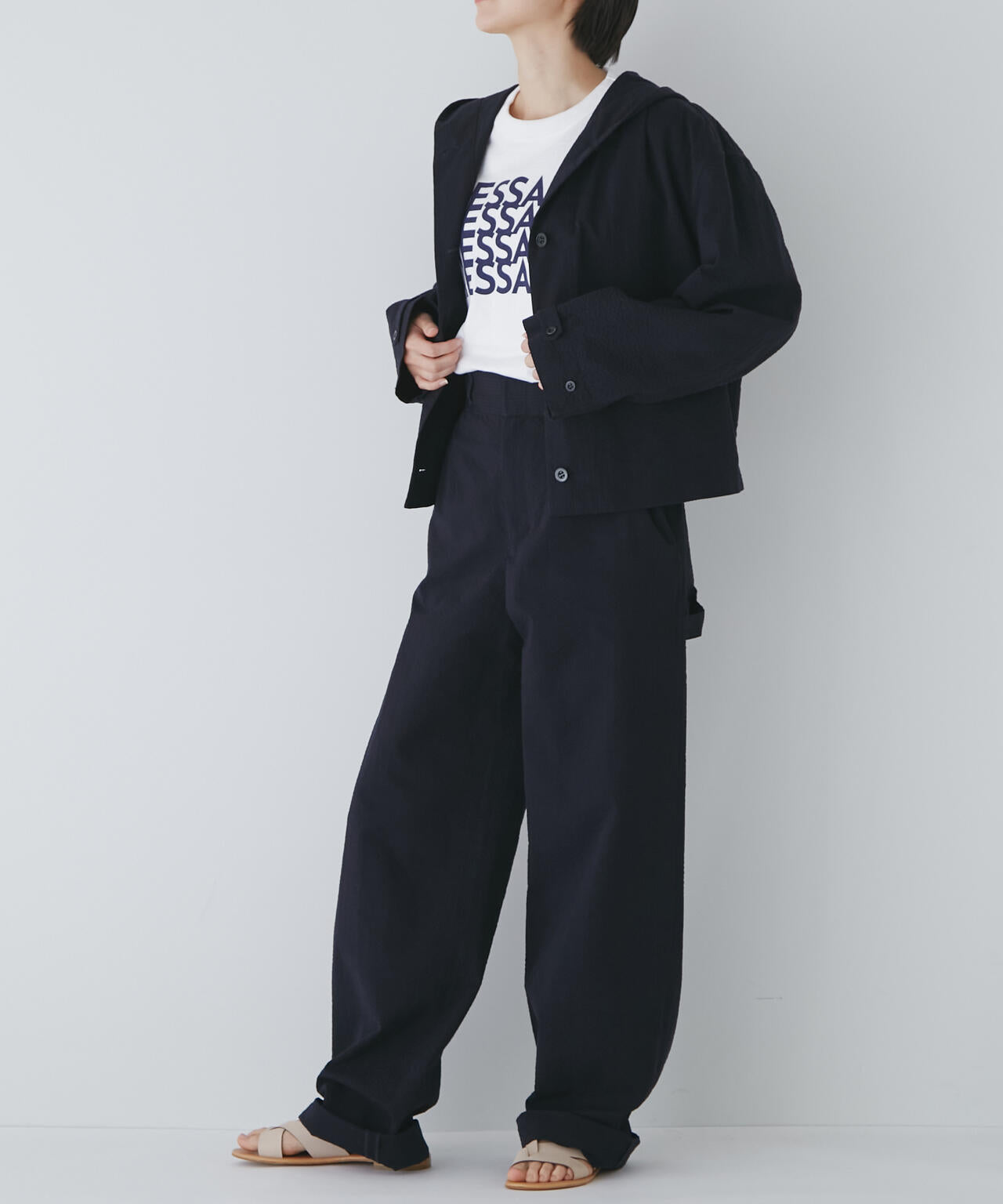 【WEB限定サイズ】【菊池亜希子×LEEコラボ】ショートジャケット