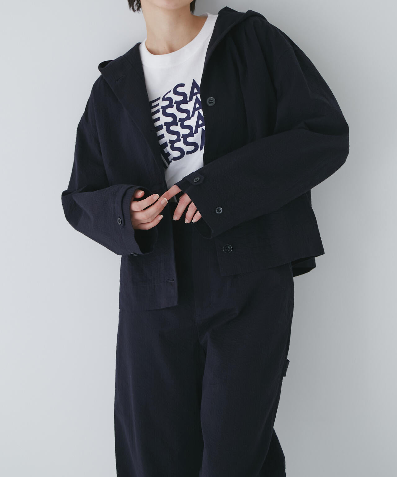 【WEB限定サイズ】【菊池亜希子×LEEコラボ】ショートジャケット