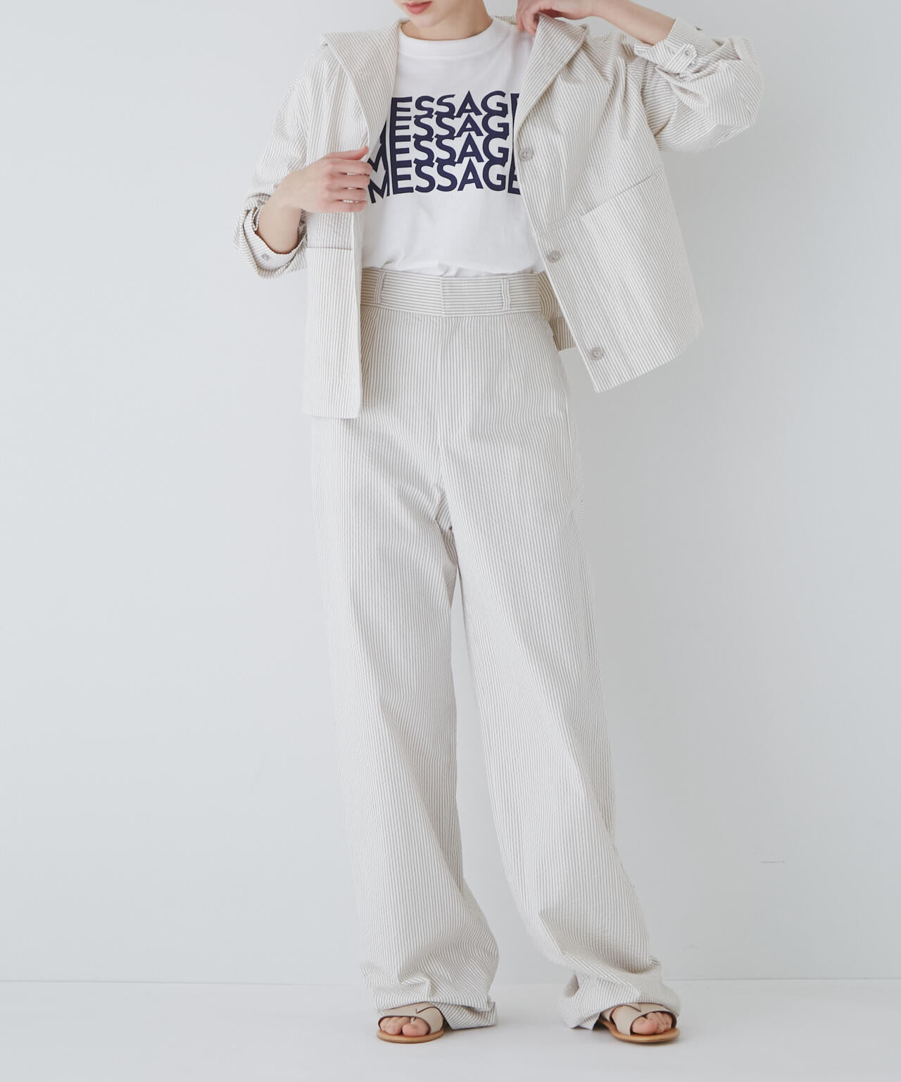 【WEB限定サイズ】【菊池亜希子×LEEコラボ】ショートジャケット