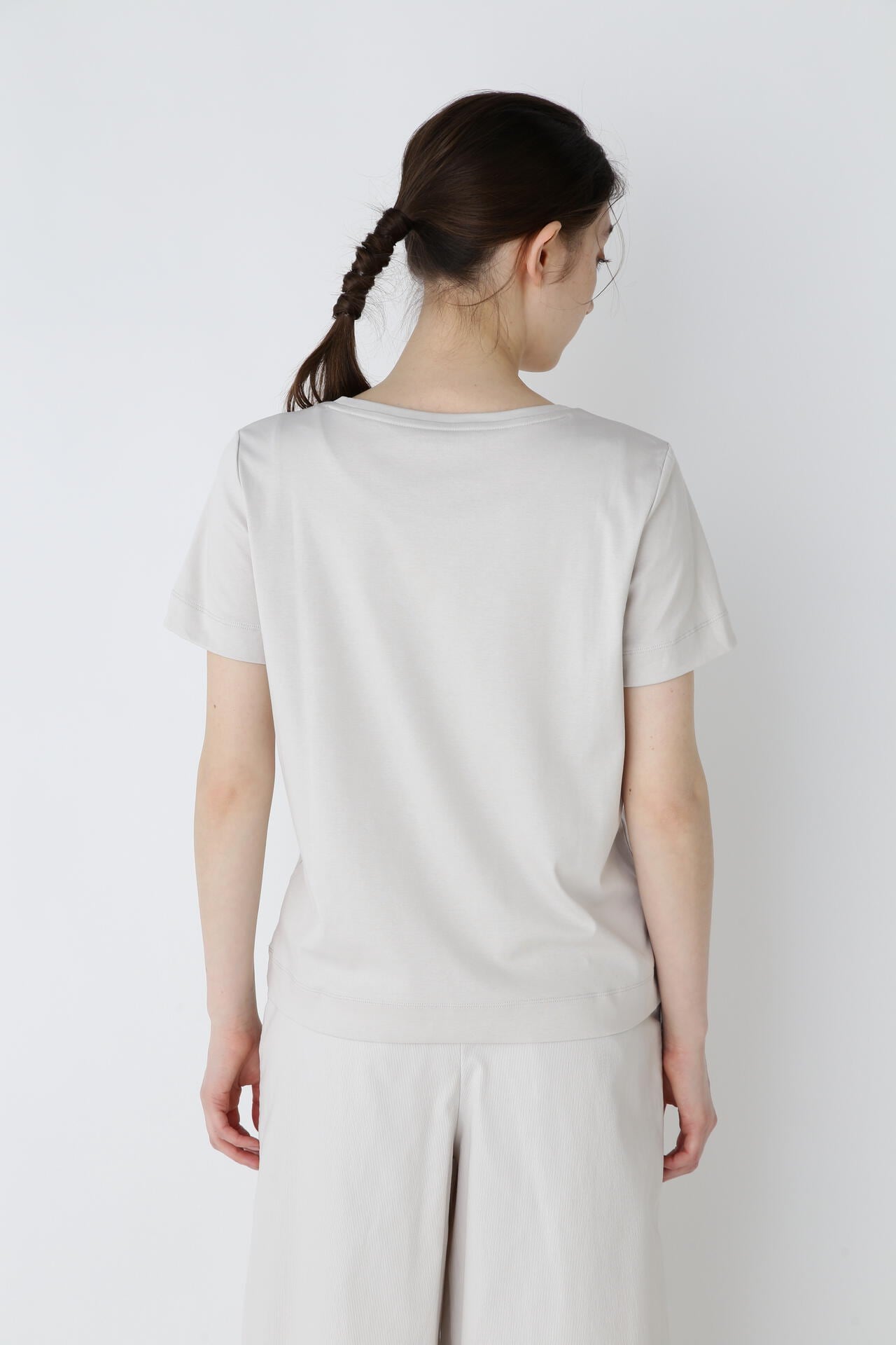オーガニックコットンスムース半袖Tシャツ