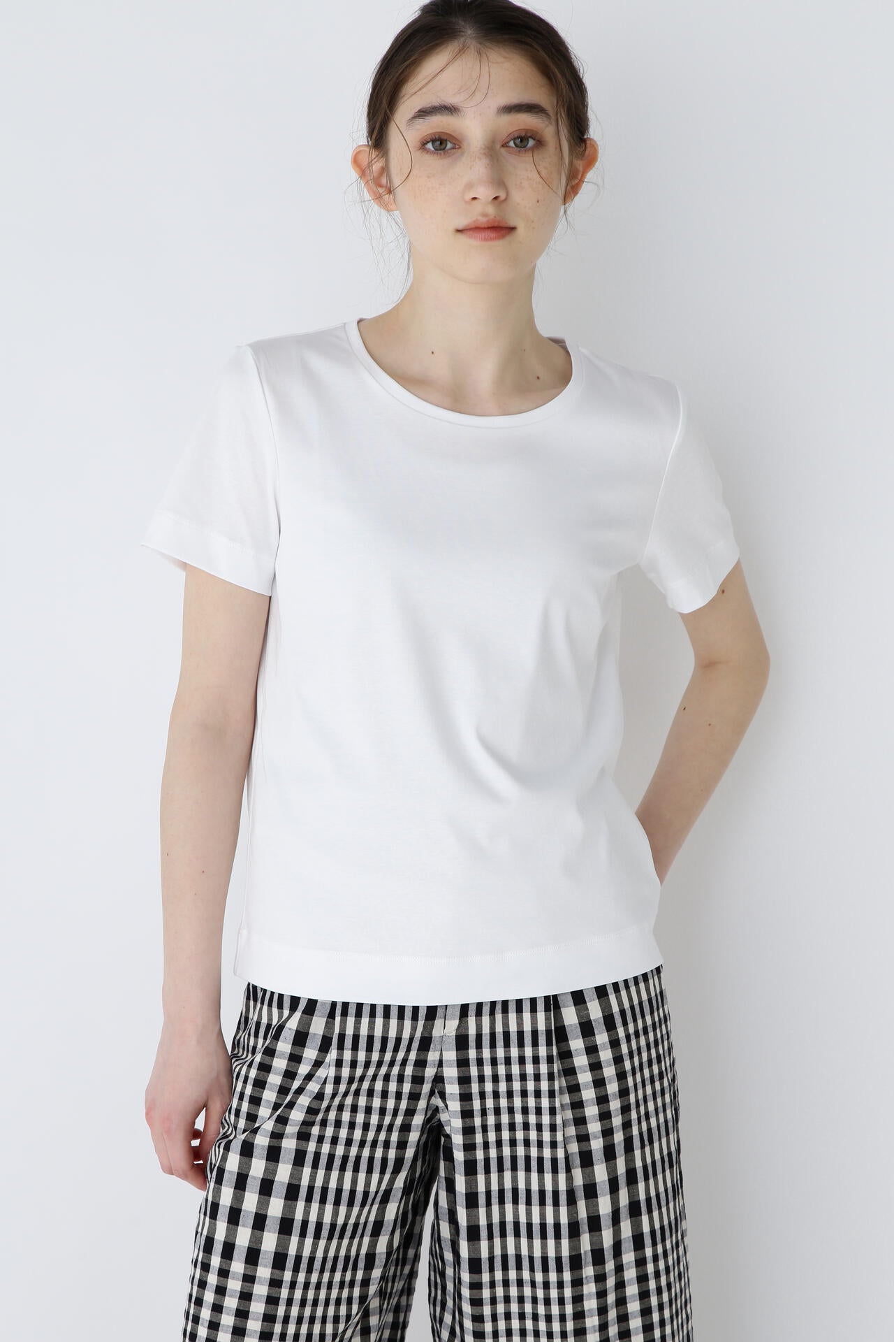 オーガニックコットンスムース半袖Tシャツ