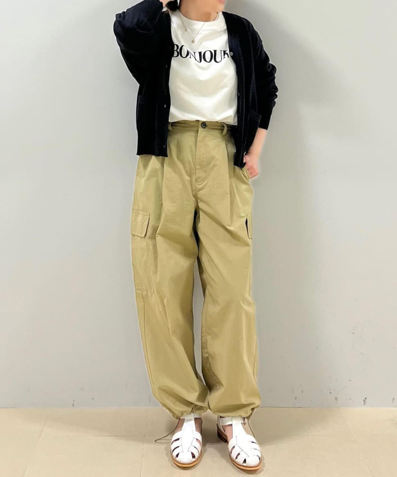 ペーパーヤーンカーディガン