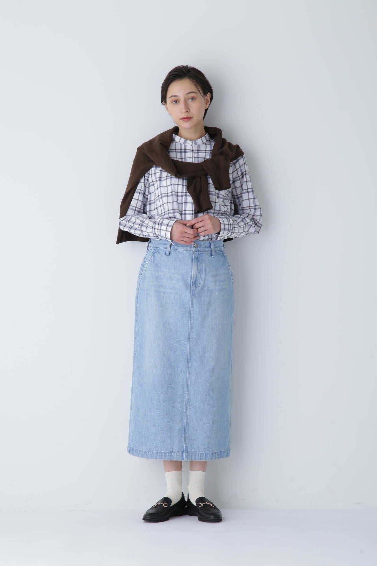 ストレートデニムスカート