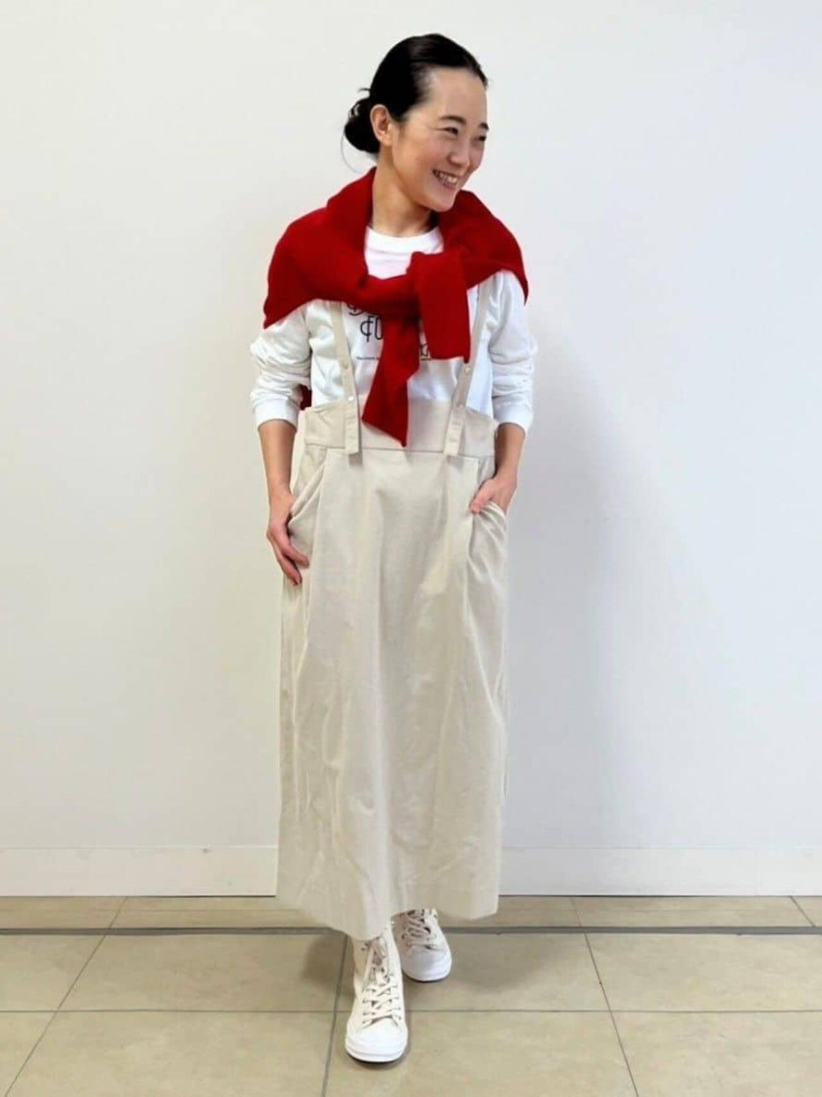 エアーコール吊り付きスカート