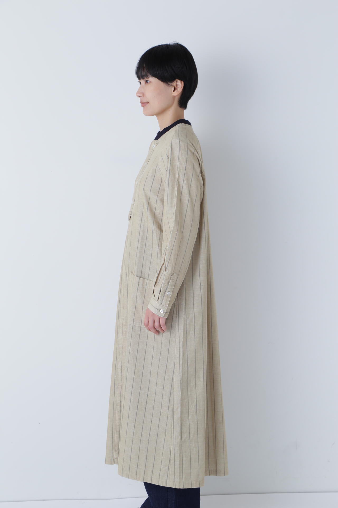 【WEB限定】NATICコーデュロイストライプワンピース