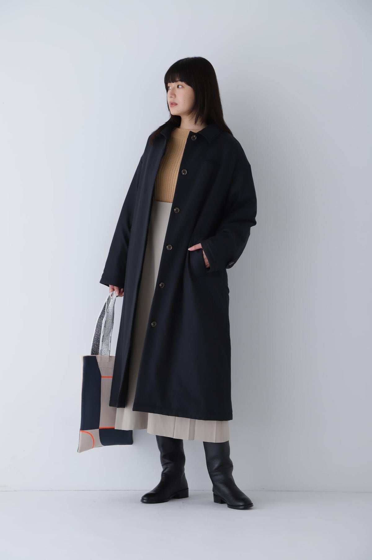 菊池亜希子×LEE×hw 中綿コート