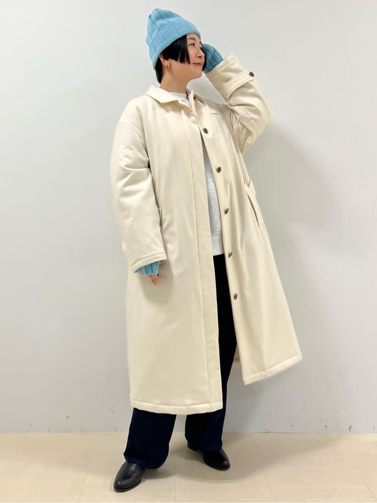 菊池亜希子×LEE×hw 中綿コート