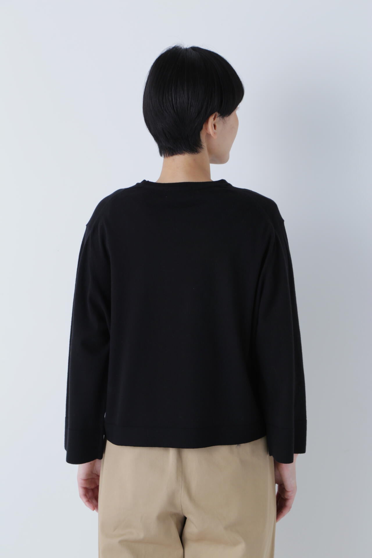 コットンポリエステルキュプラニットプルオーバー