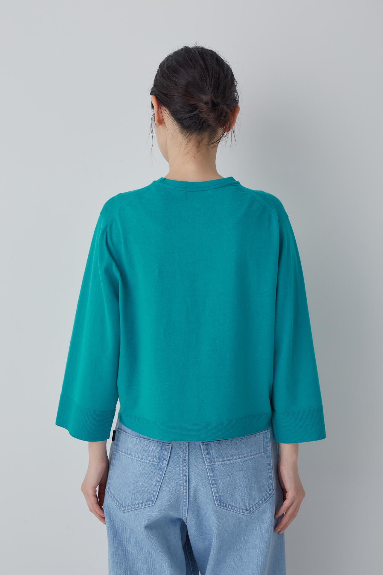 コットンポリエステルキュプラニットプルオーバー