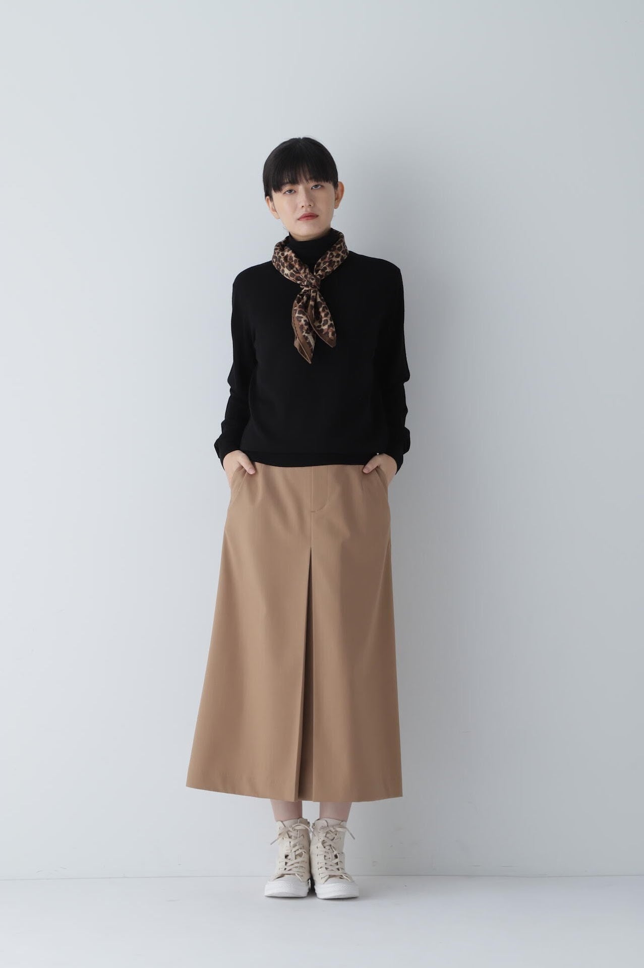 タートルネックニット