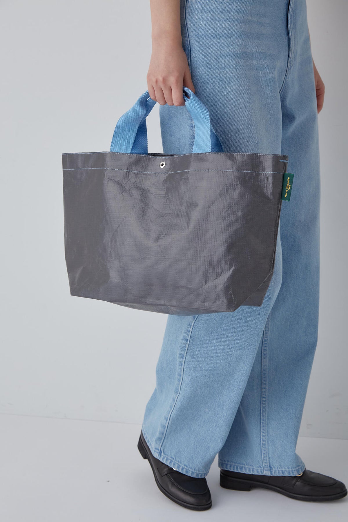 Herve Chapelierバイカラートートバッグ