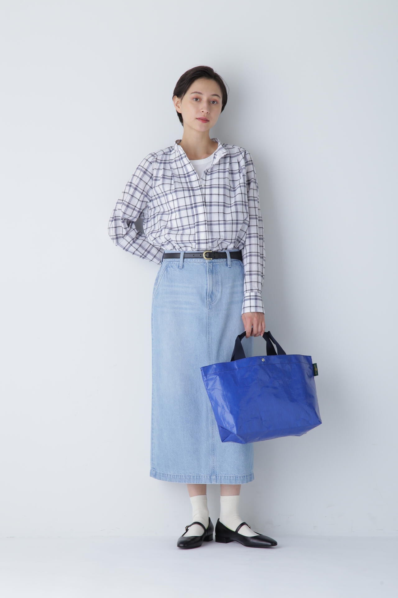 Herve Chapelierバイカラートートバッグ