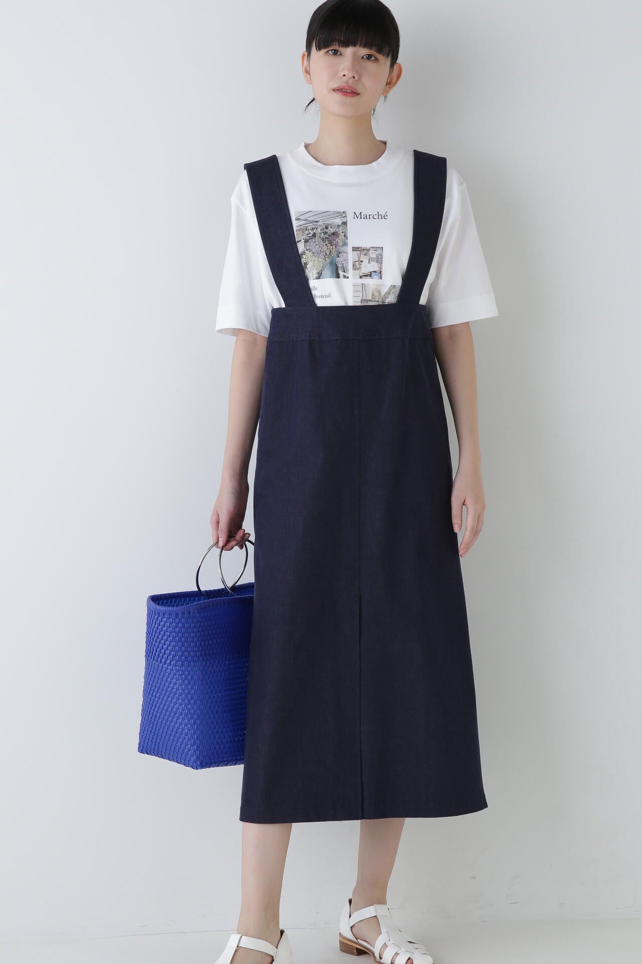 ストレッチサスペンダースカート